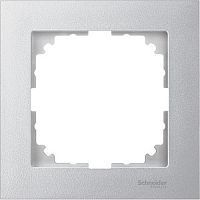 Рамка универсальная Schneider Electric Merten M-Pure 1-м. алюминий  картинка